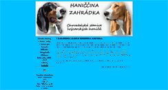 Desktop Screenshot of haniccinazahradka.cz