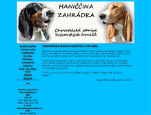 Tablet Screenshot of haniccinazahradka.cz